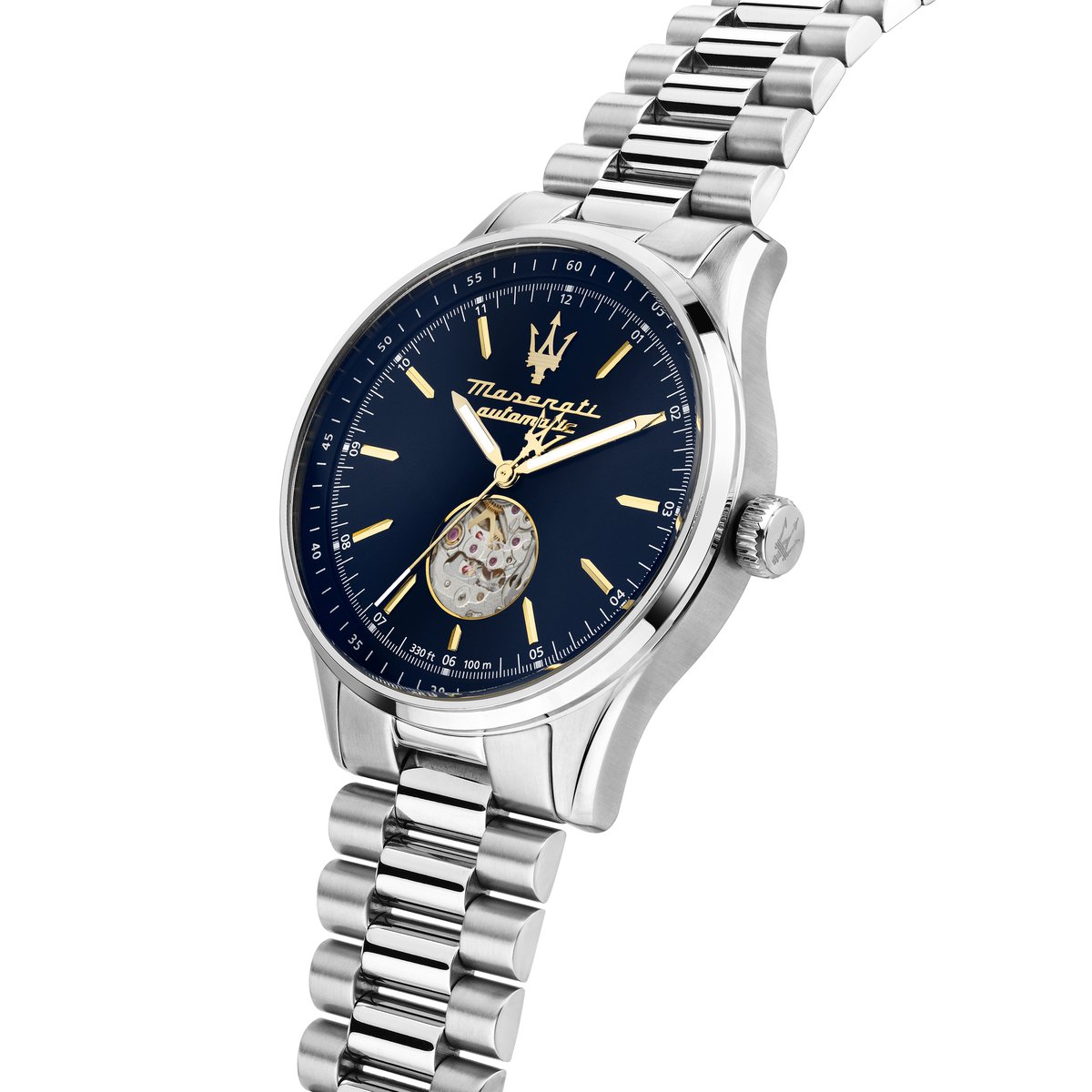 Montre Analogique SORPASSO argenté bleu argenté, MASERATI