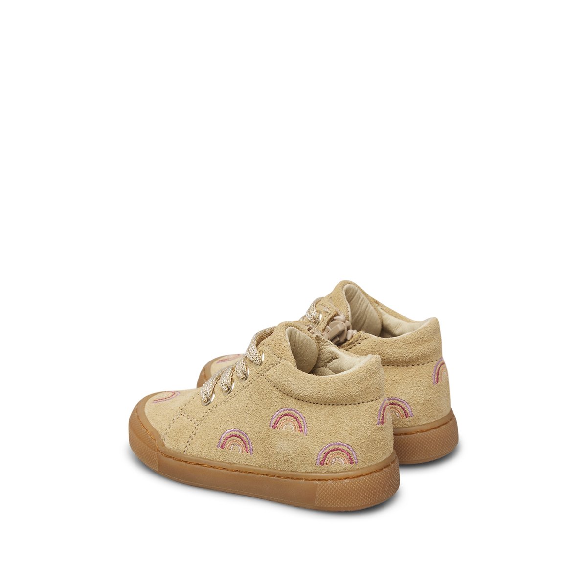 Baskets en suède SNOPES EMBR.RAINBOW ZIP beige-marron, FALCOTTO