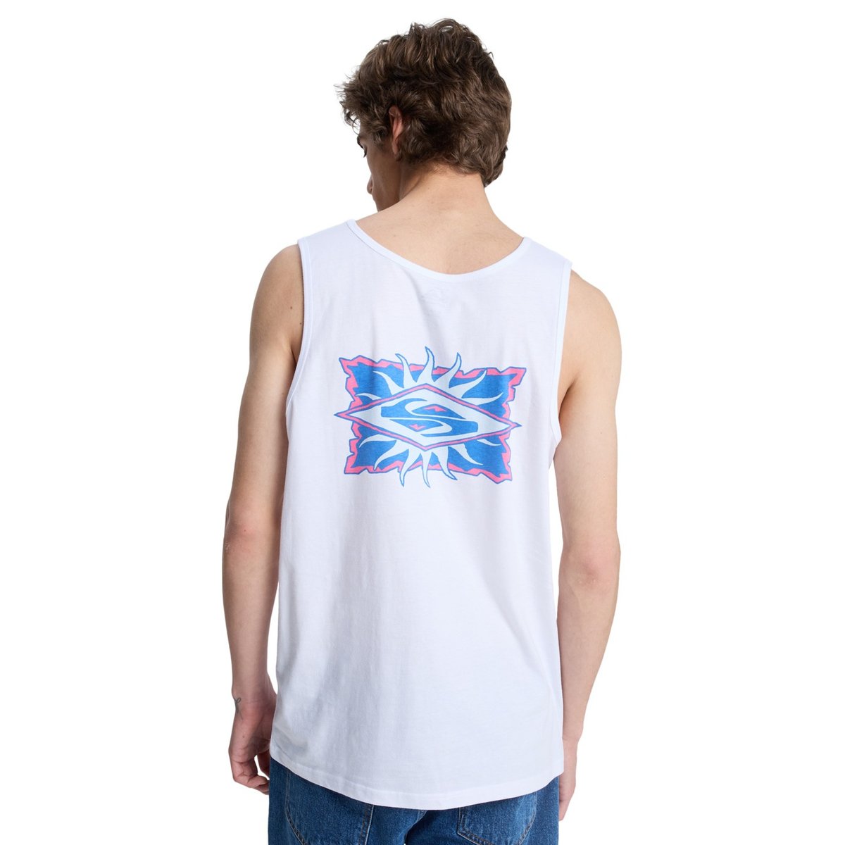 Débardeur EV STARFISH STAMP blanc white, QUIKSILVER