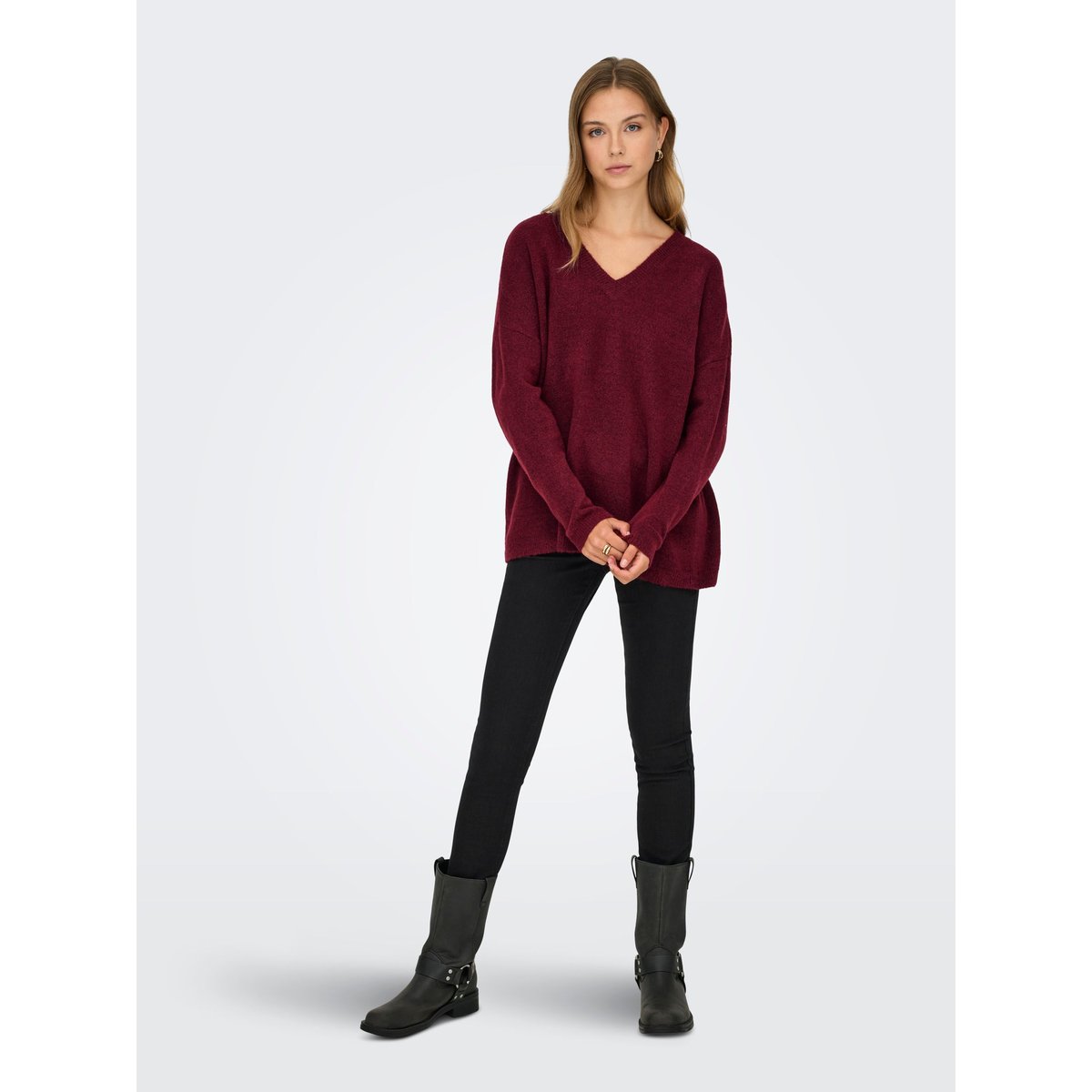 Pull En Maille cabernet, ONLY