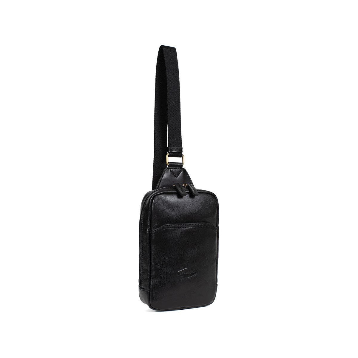Sac monobretelle  STUART noir, HEXAGONA
