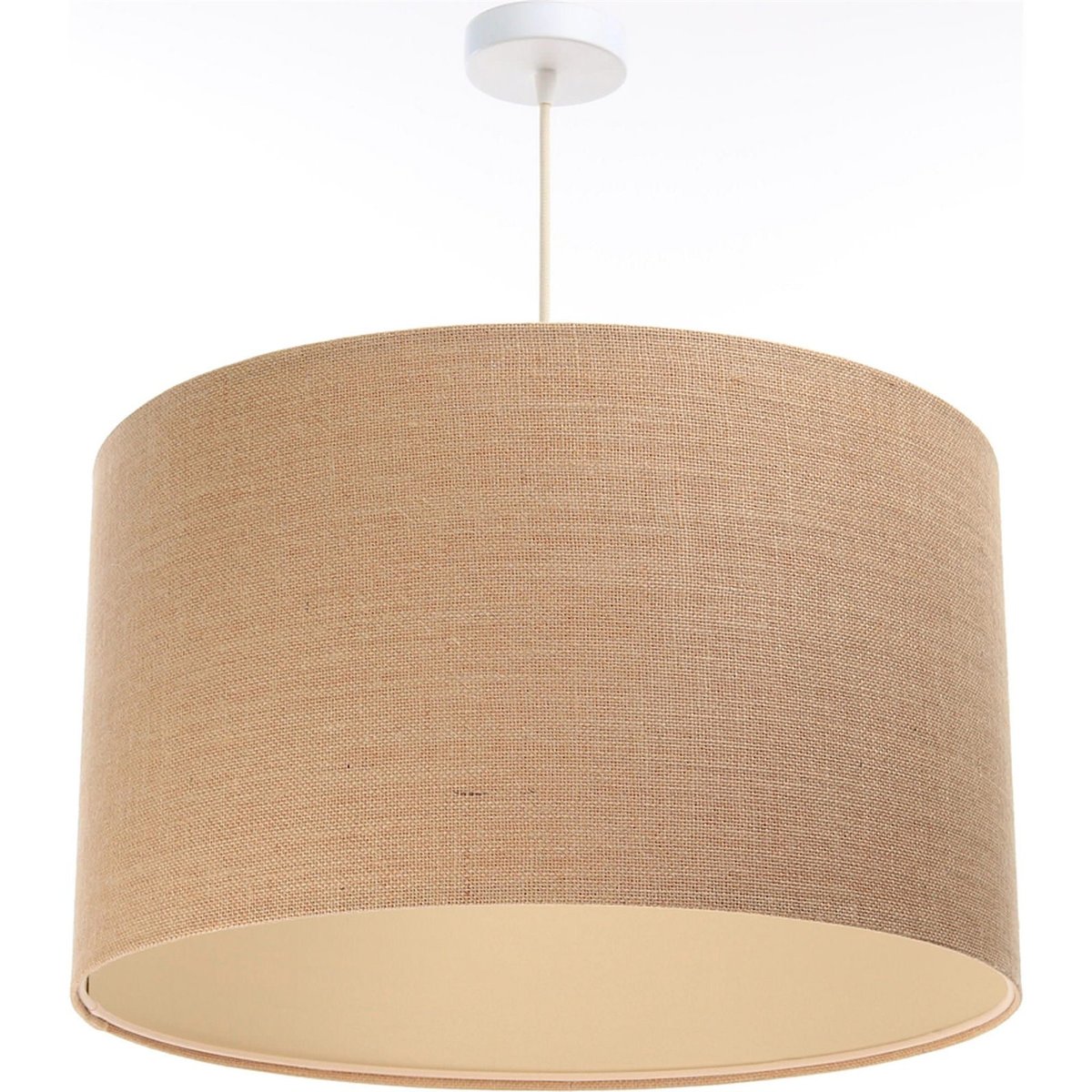 Suspension en jute tressée, BOHO extérieur en jute beige foncé et intérieur beige crème, BPS KONCEPT