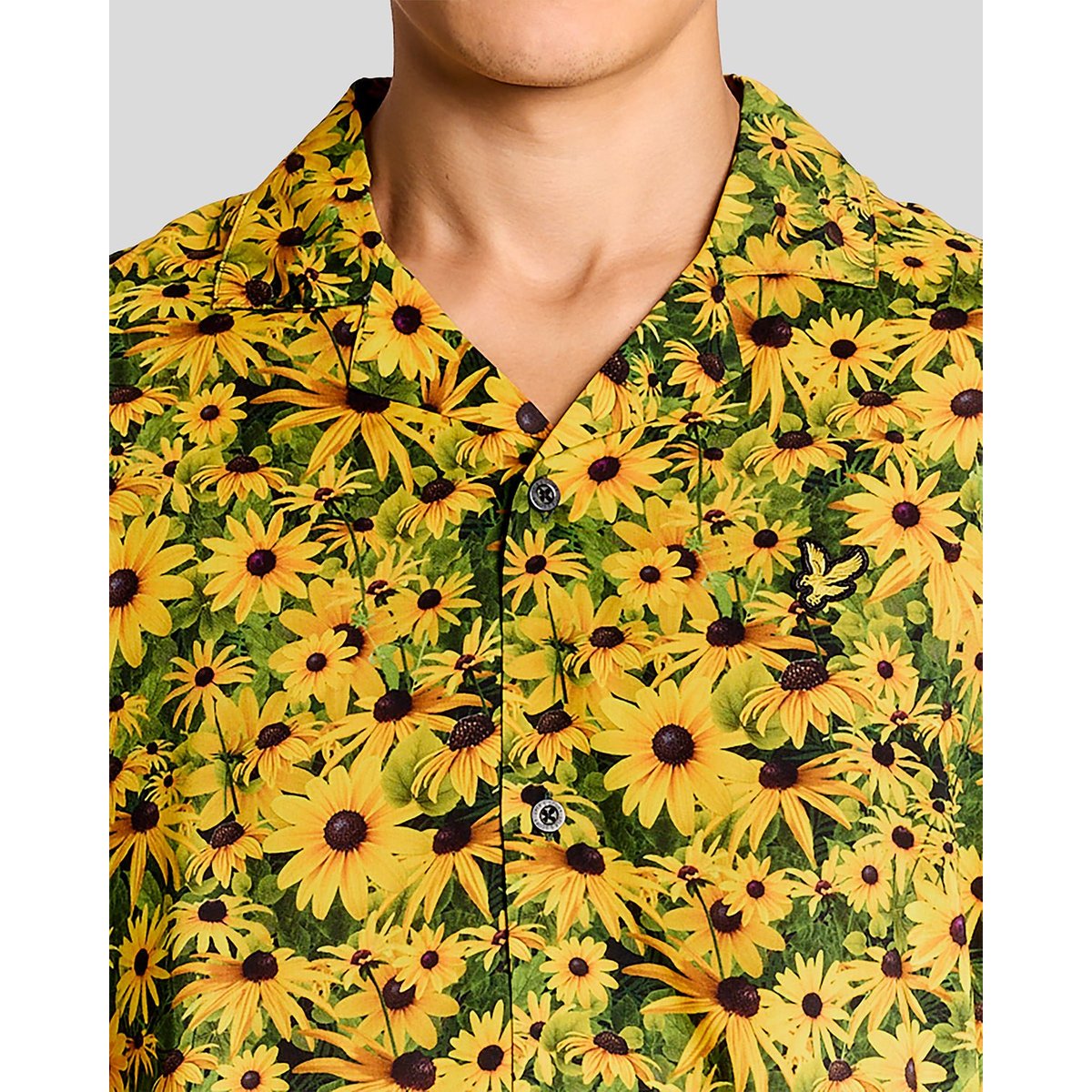 Chemise resort floral graphique jaune super, LYLE & SCOTT