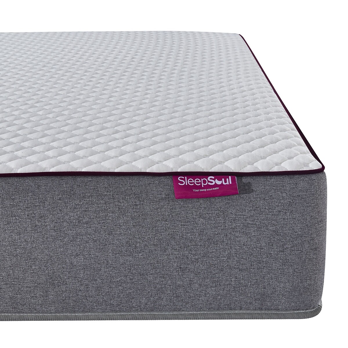 SleepSoul Paradise Pocket Sprung Mattress white/grey, SLEEPSOUL