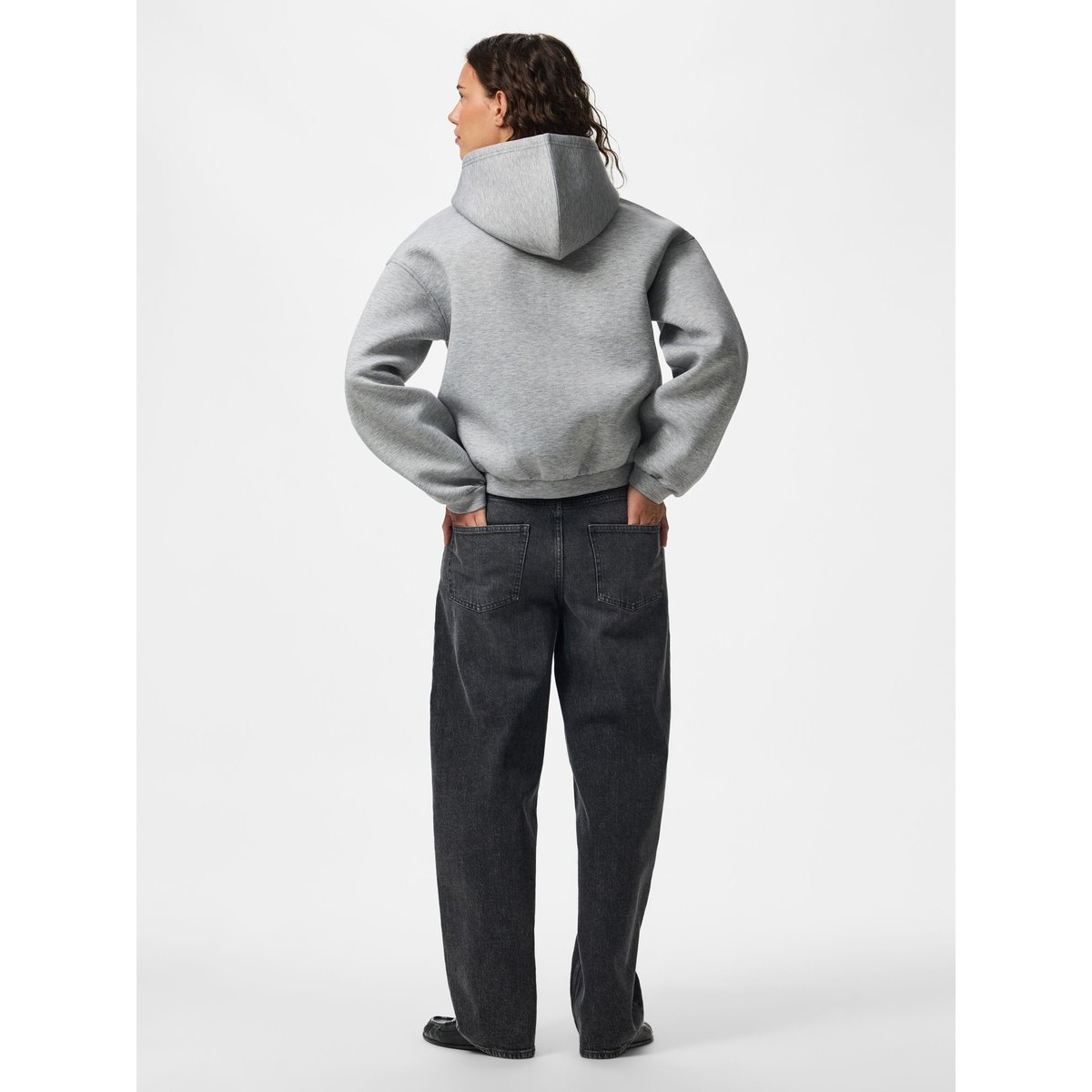Sweat À Capuche gris - light grey melange, PIECES