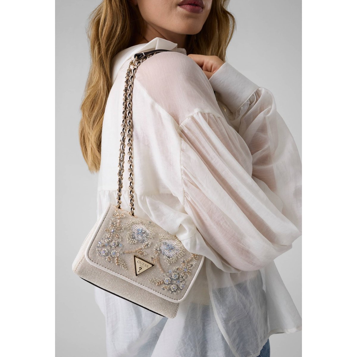 Mini Sac Giully beige, GUESS