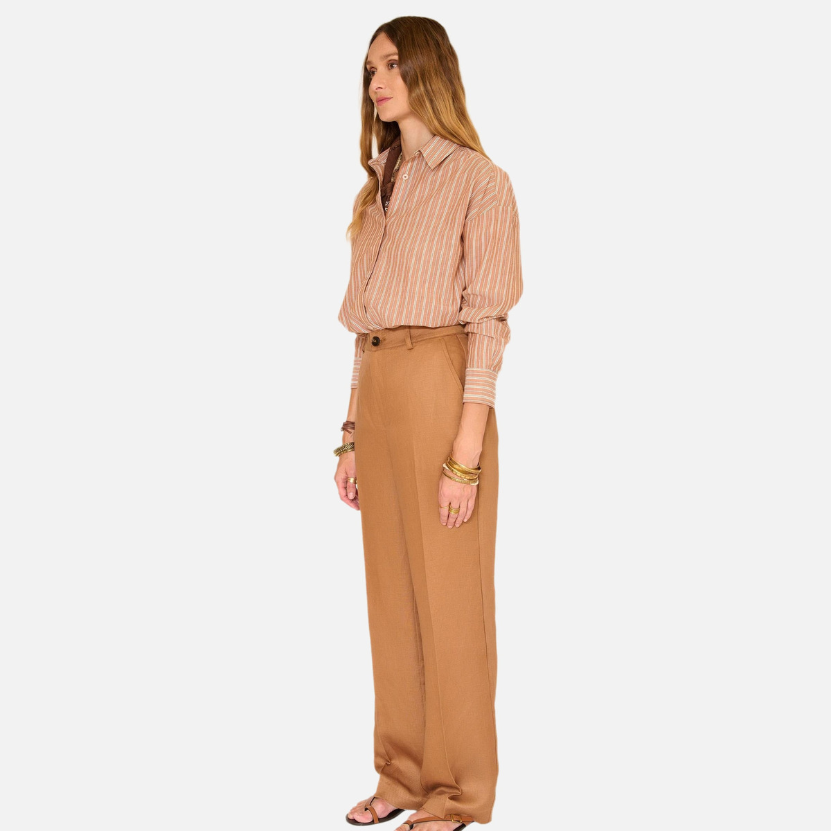 Pantalon POVOLITA noisette, MKT STUDIO