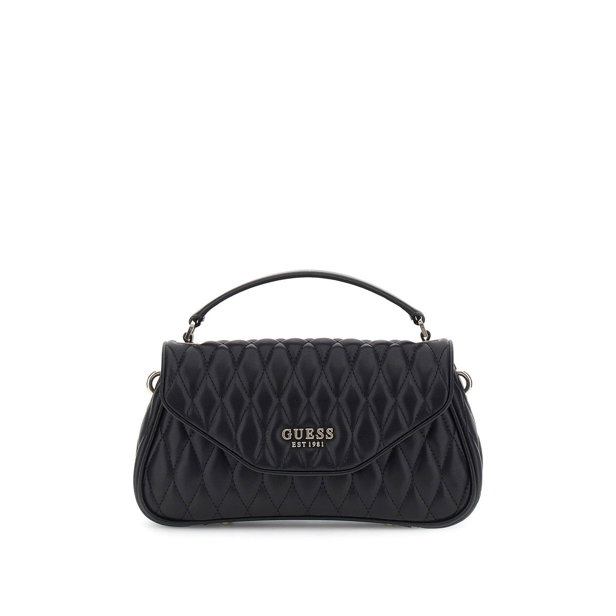 Sac À Main Valla Surpiqué noir, GUESS