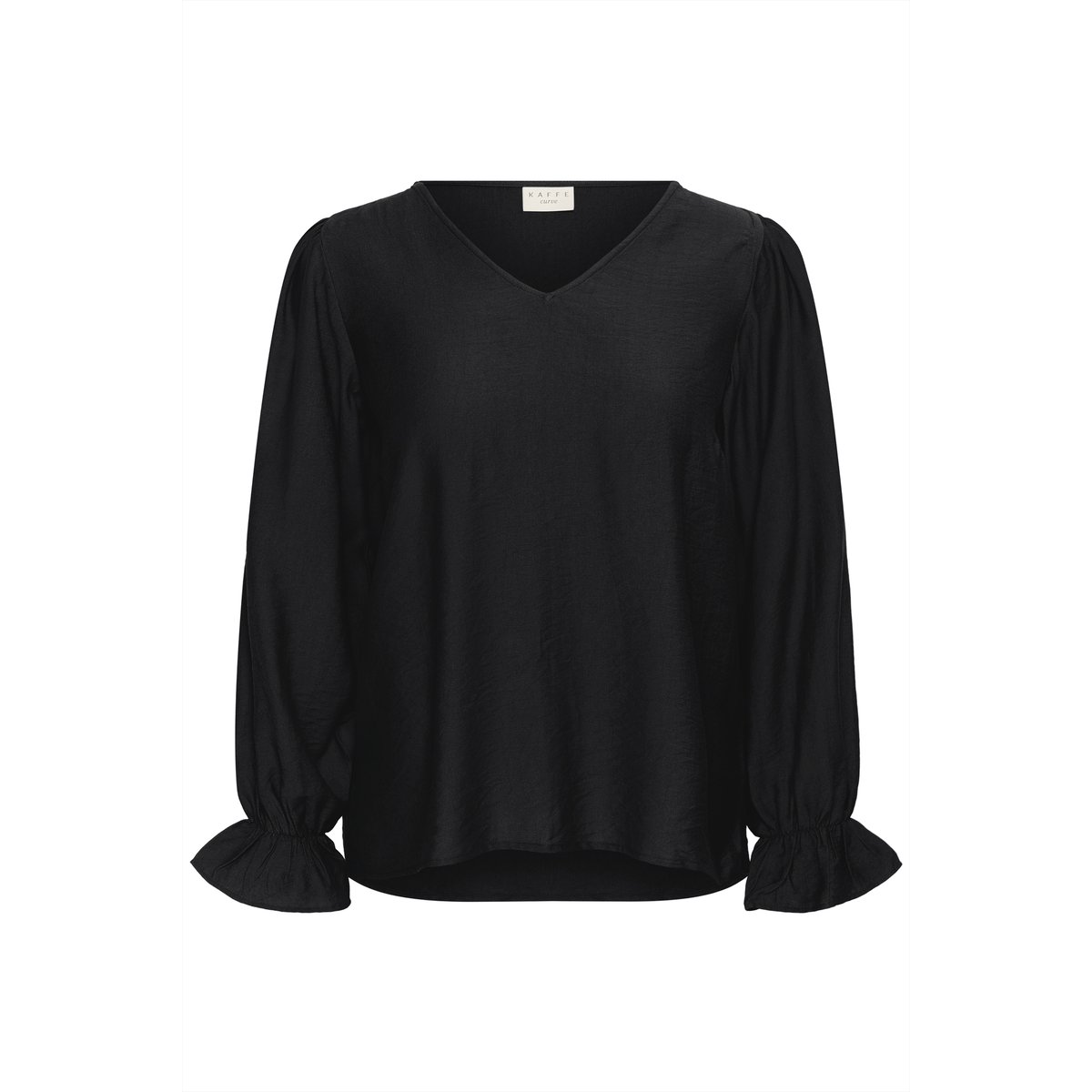 Blouse à manches longues noir black, KAFFE CURVE