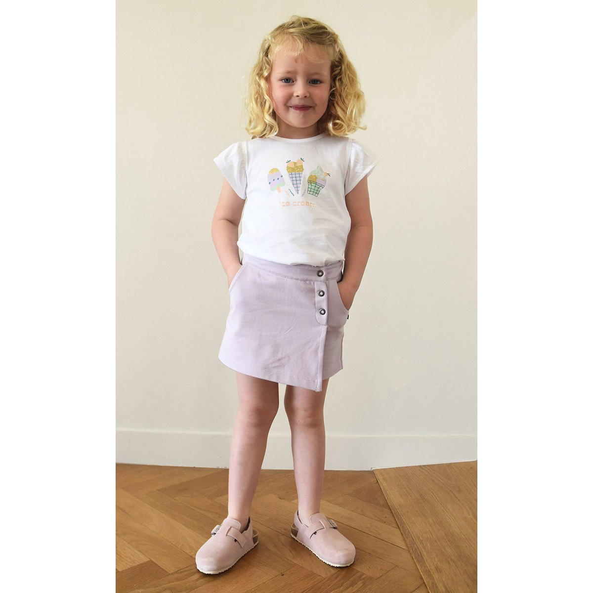 Tshirt norina motif cone de glace blanc, SUCRE D'ORGE