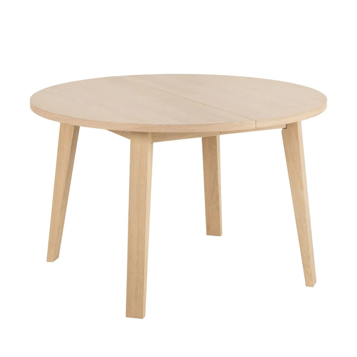 Table ronde extensible en chêne blanchi L120/220 4/8 places - ALISIA bois clair, HELLIN, DEPUIS 1862