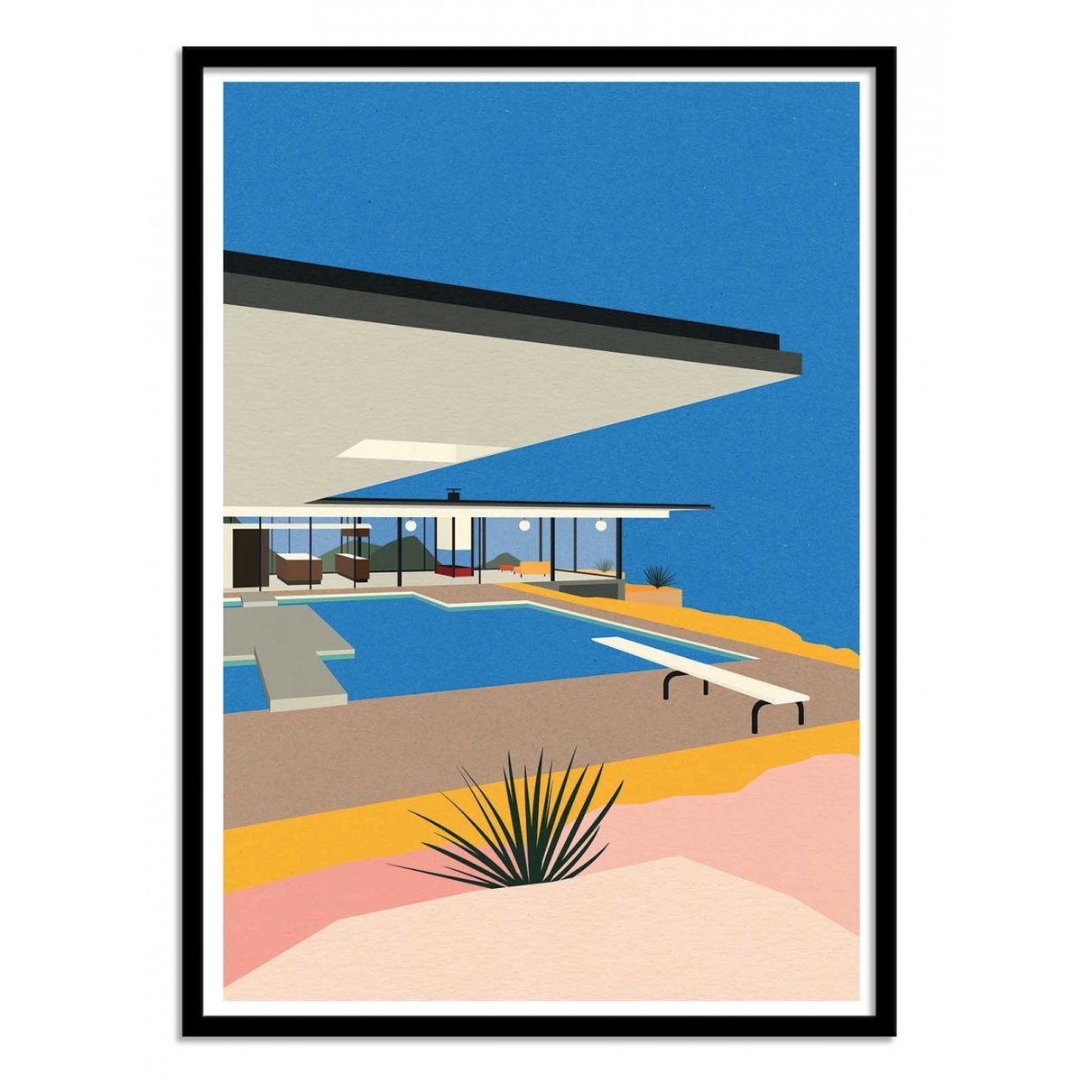 Affiche d'art - LA Stahl House - Rosi Feist affiche d'art, WALL EDITIONS