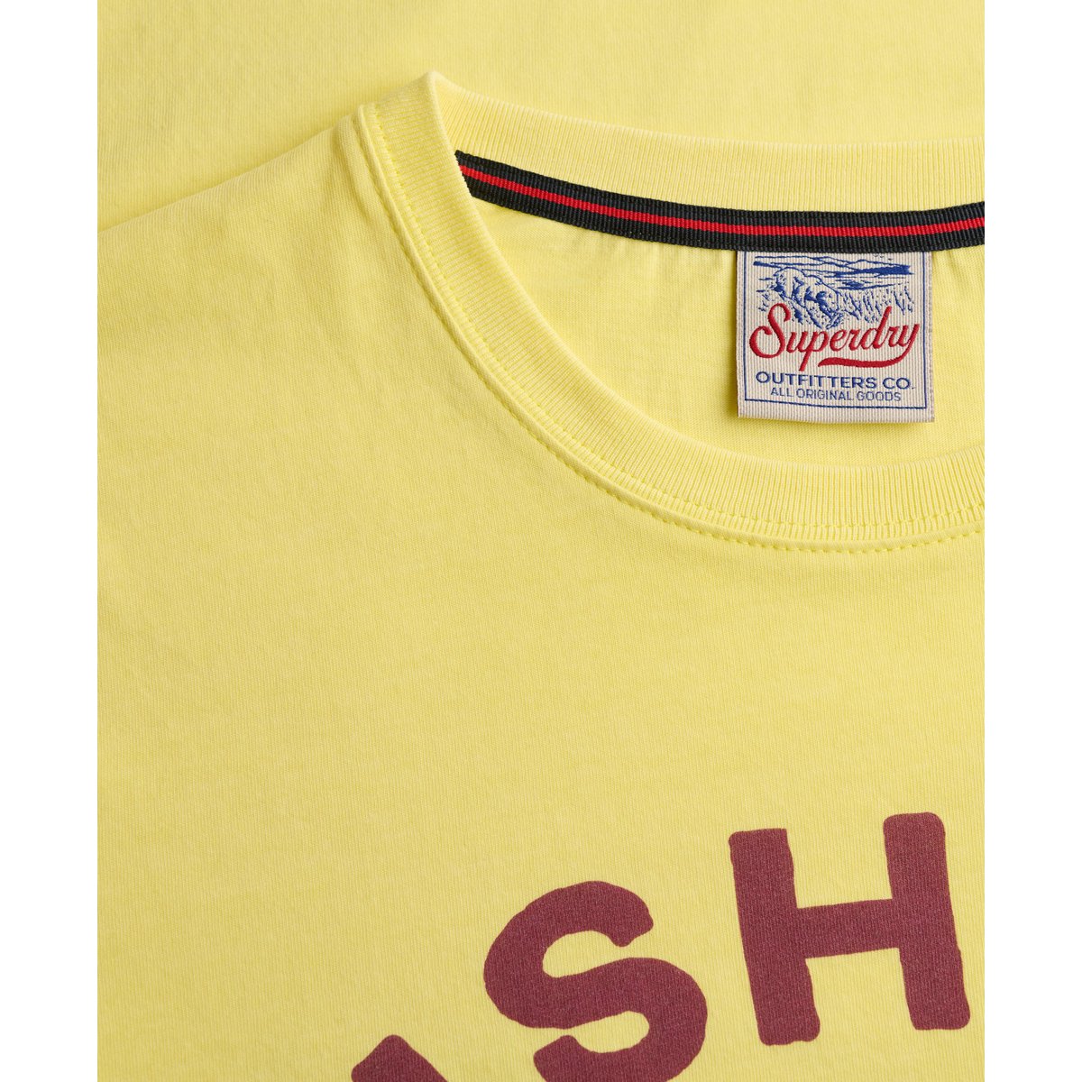 T-shirt Outdoor Type jaune vif, SUPERDRY