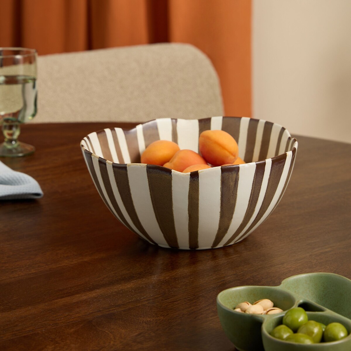 MADE.COM Bernardo Serving Bowl brown , MADE