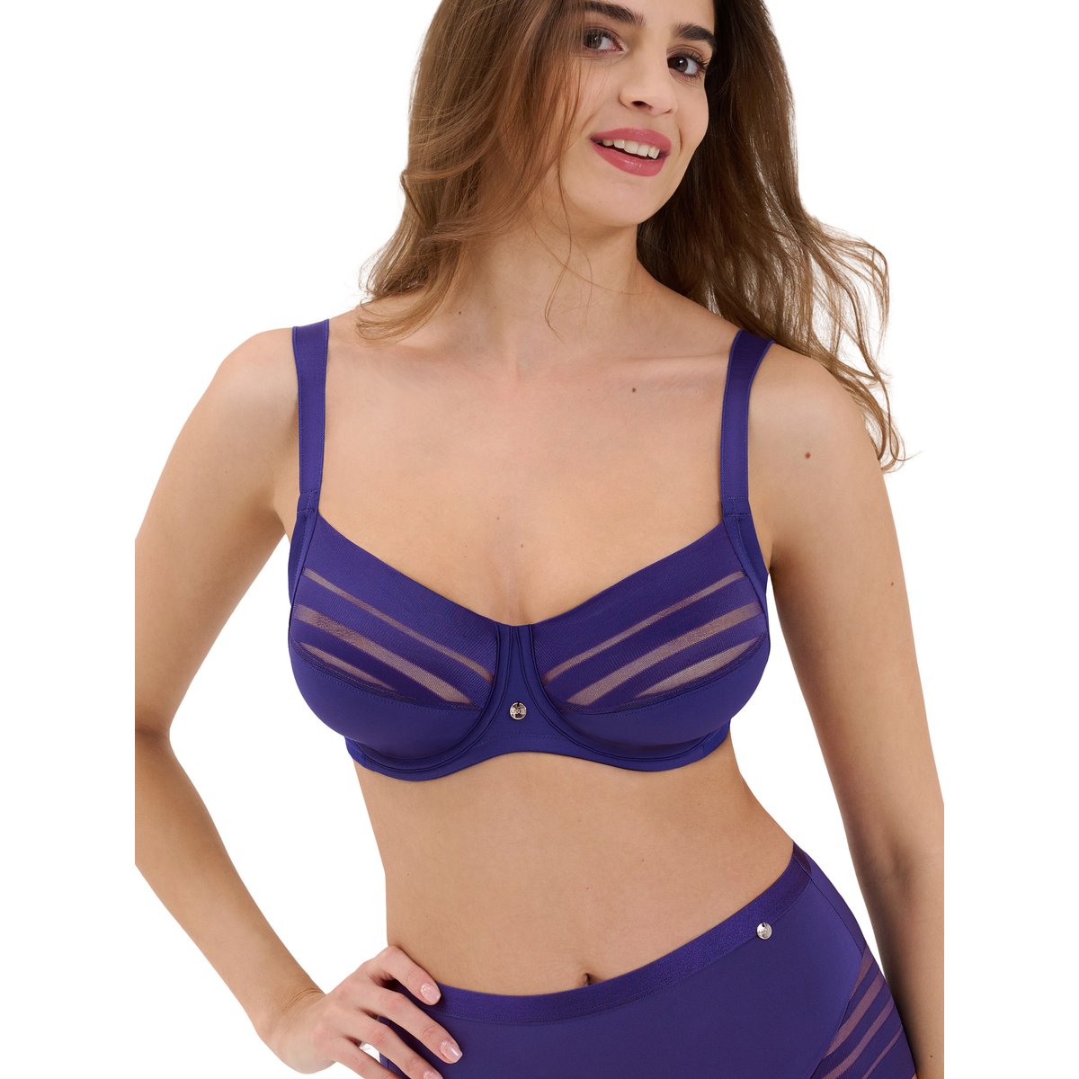 Soutien-gorge emboîtant Alegra F à H bleu marine, LISCA