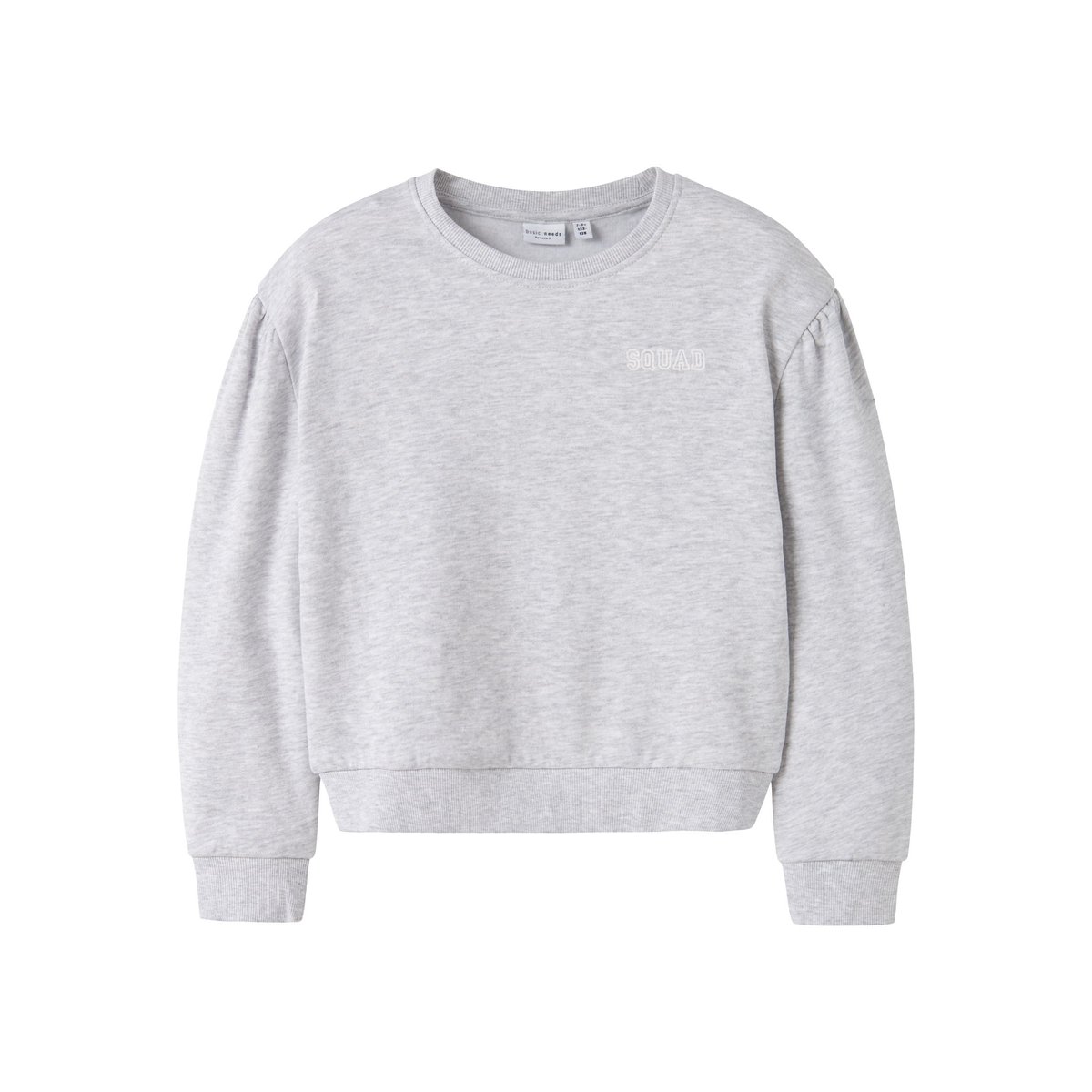 Sweat-Shirt gris - light grey melange, NAME IT