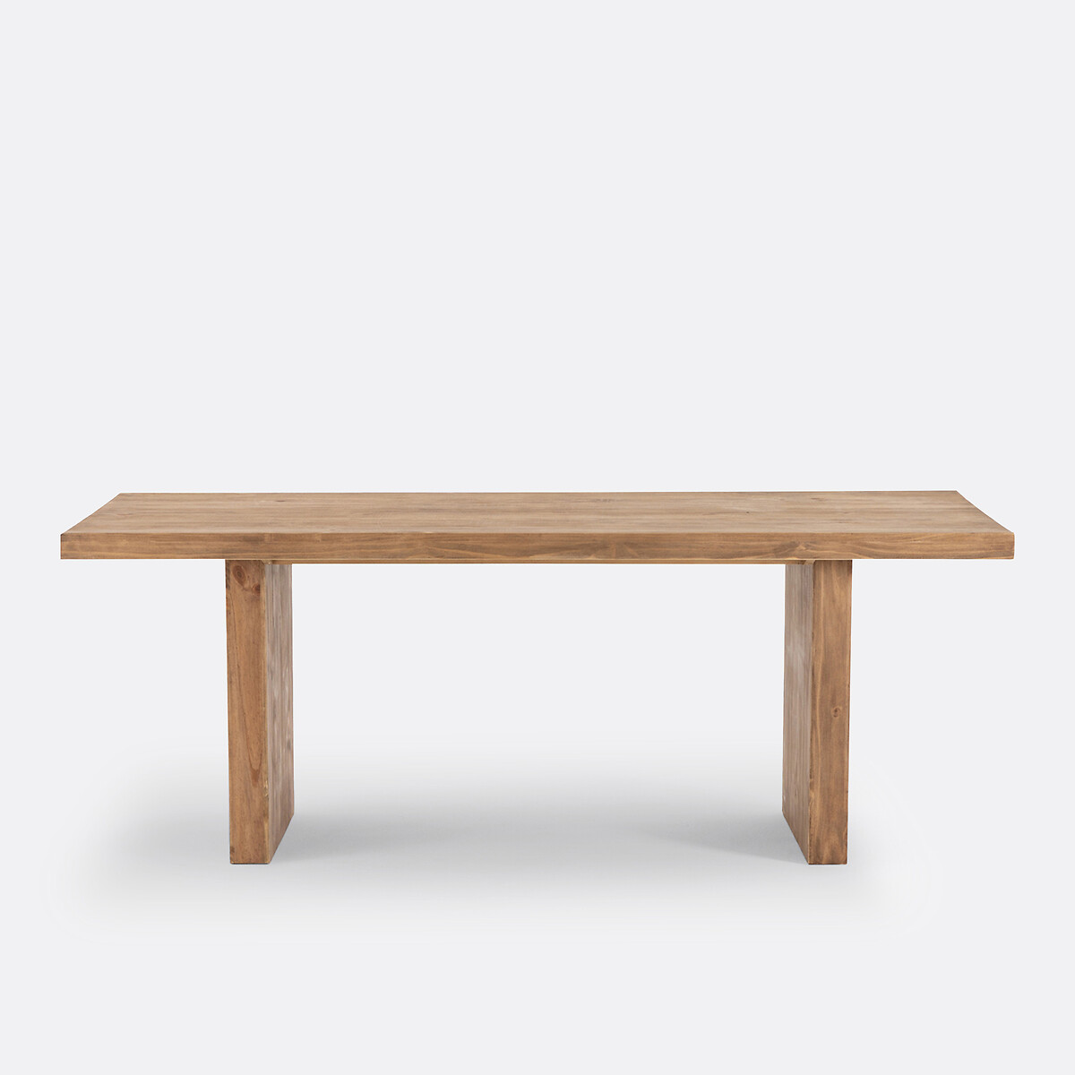 Malio Rectangular 6-8 Seater Dining Table in Solid Pine polished pine, LA REDOUTE INTERIEURS