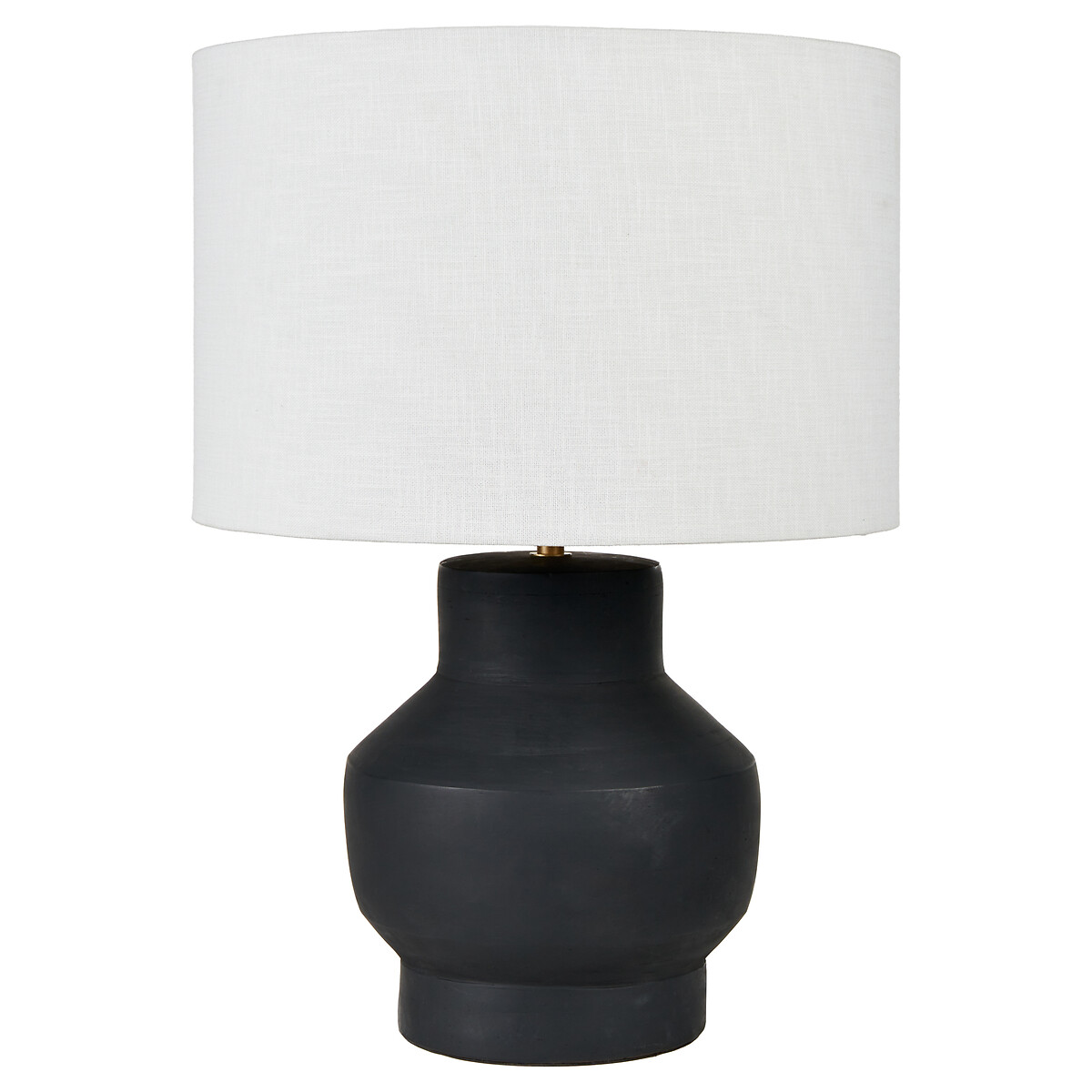 Iryna Terracotta Urn Table Lamp Base black, ÉDITÉ