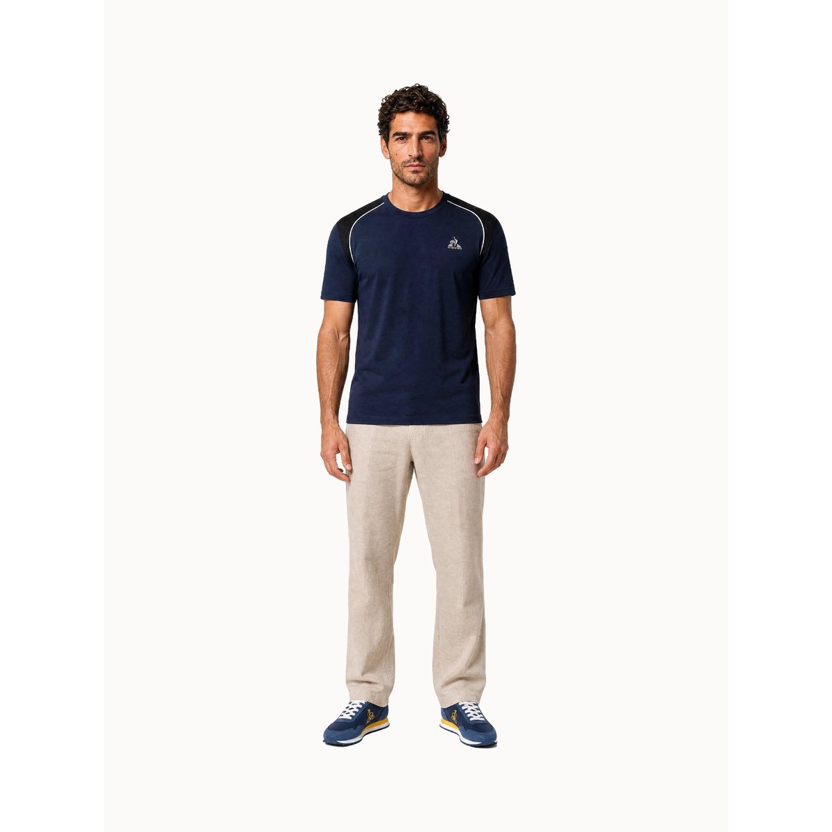 T-shirt Coq d'argent en jersey de coton Coq d'argent blue, LE COQ SPORTIF