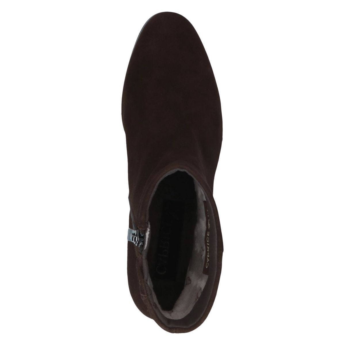 Bottine en cuir marron acajou, CAPRICE
