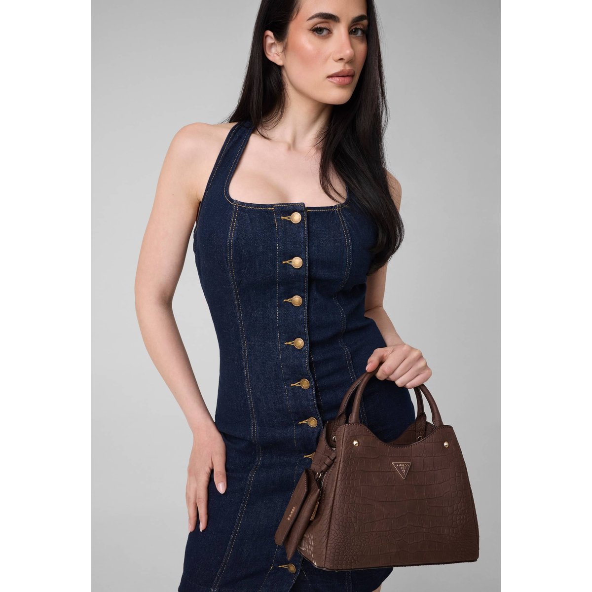 Sac Tote Lorella marron, GUESS