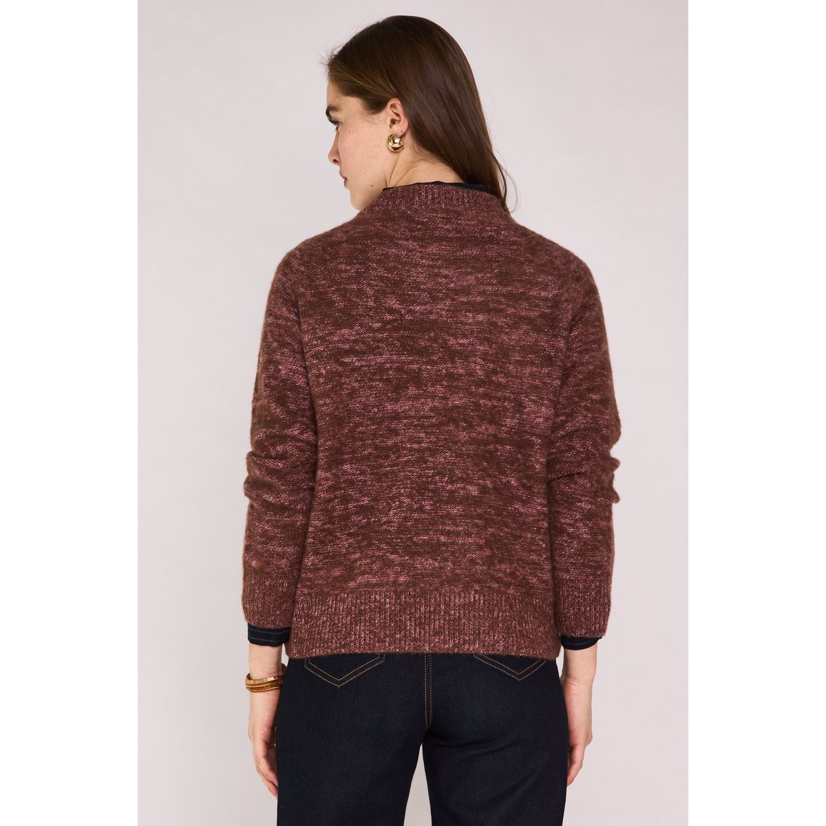Pull en 100% cachemire 4 fils PEARL violine, Maison 123