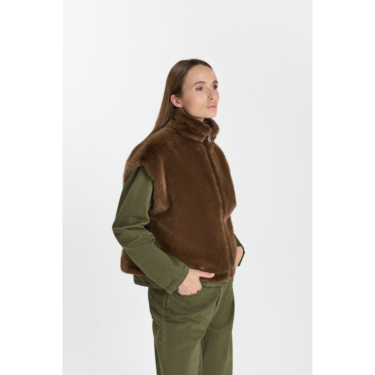 Veste sans manches FAUVE bear, LE TEMPS DES CERISES