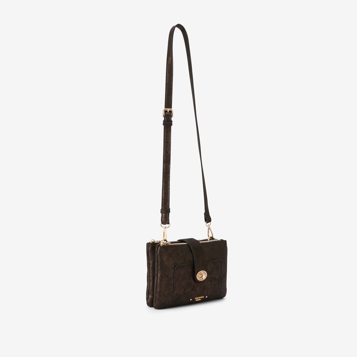 Sac multi poches  Roselyne doré,marron, LOLLIPOPS