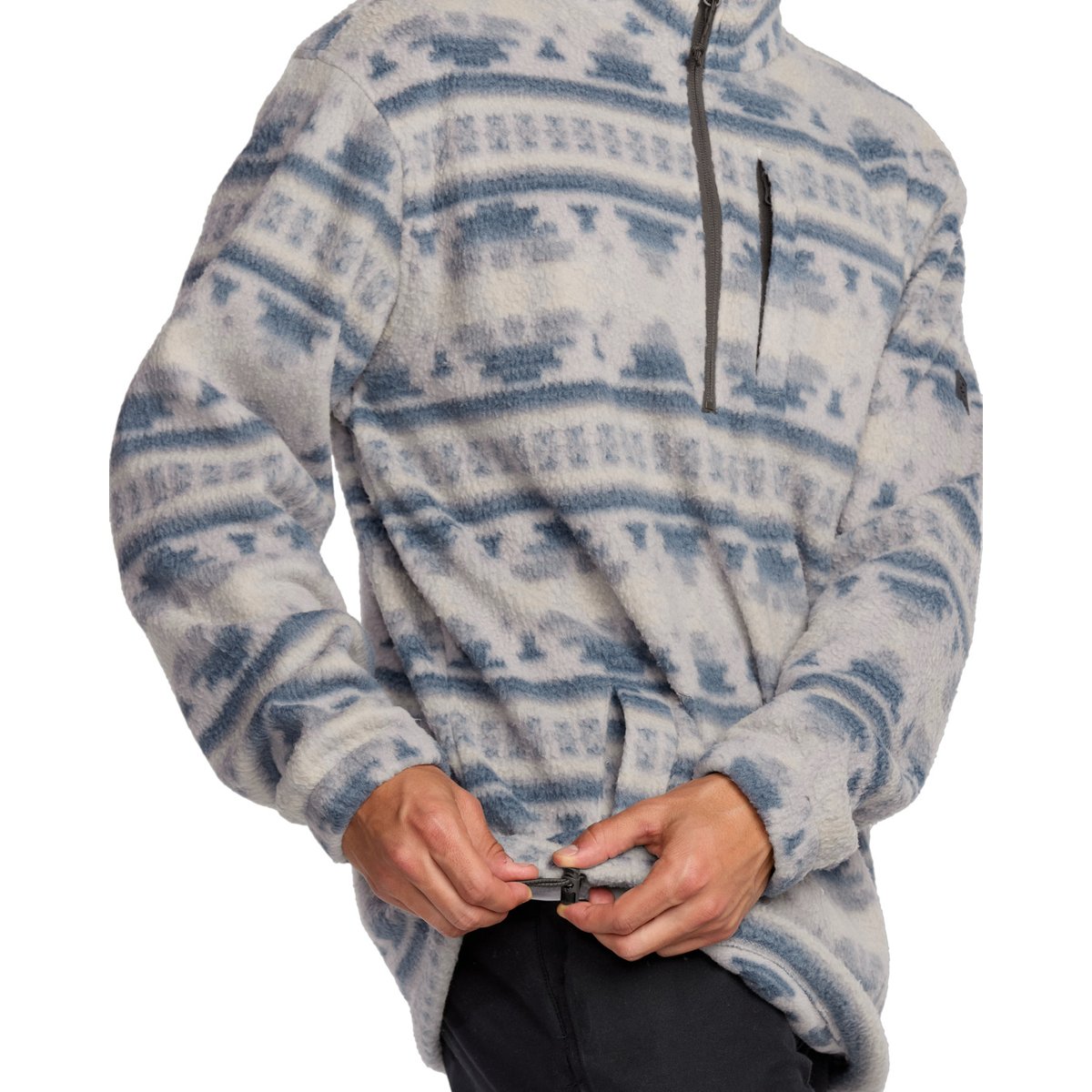 Polaire demi-zip col montant BOUNDARY gris alloy, BILLABONG