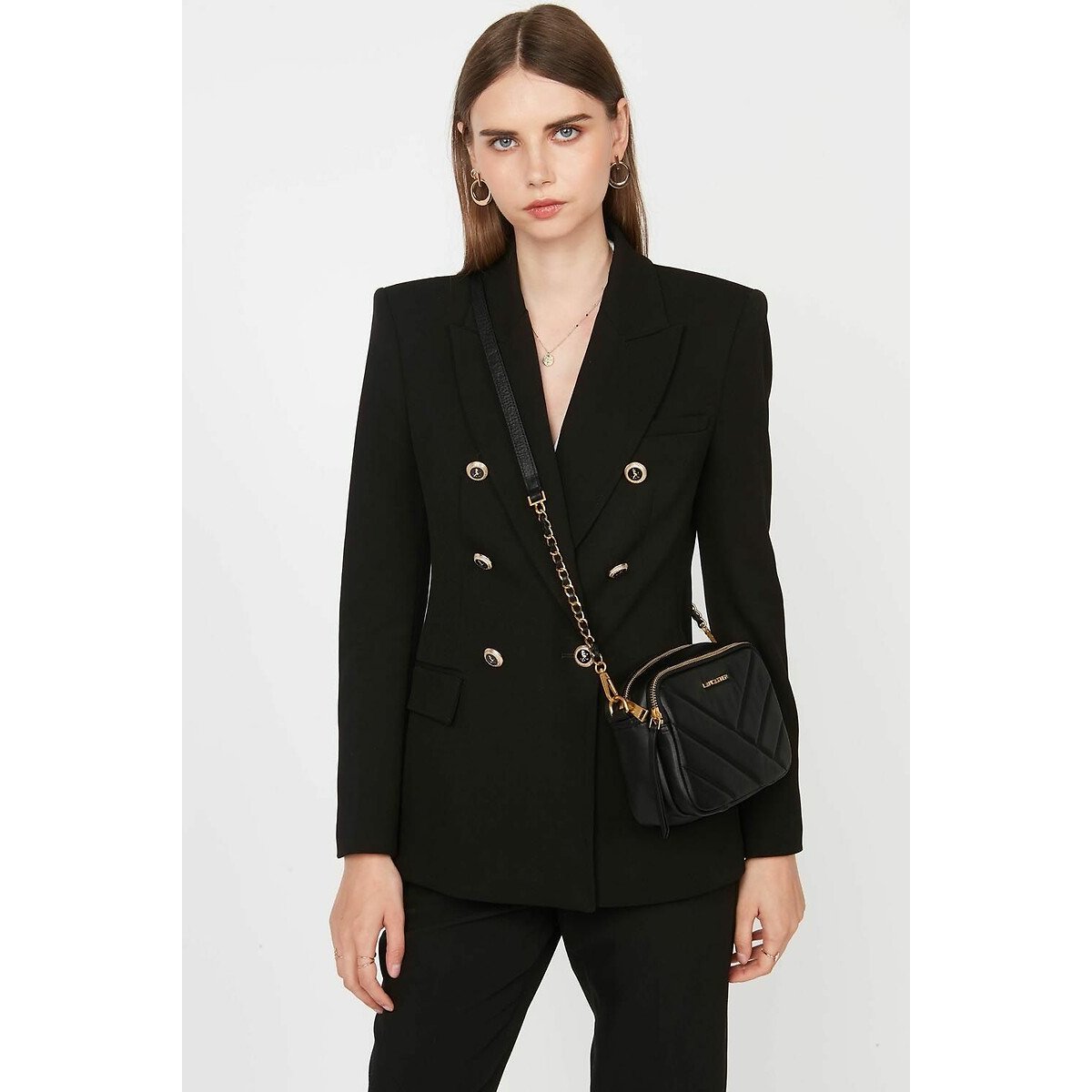 Sac trotteur zippé SOFT MATELASSÉ noir, LANCASTER