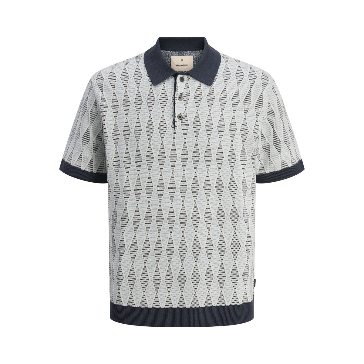 Polo Tricoté bleue - blue nights 1, JACK & JONES
