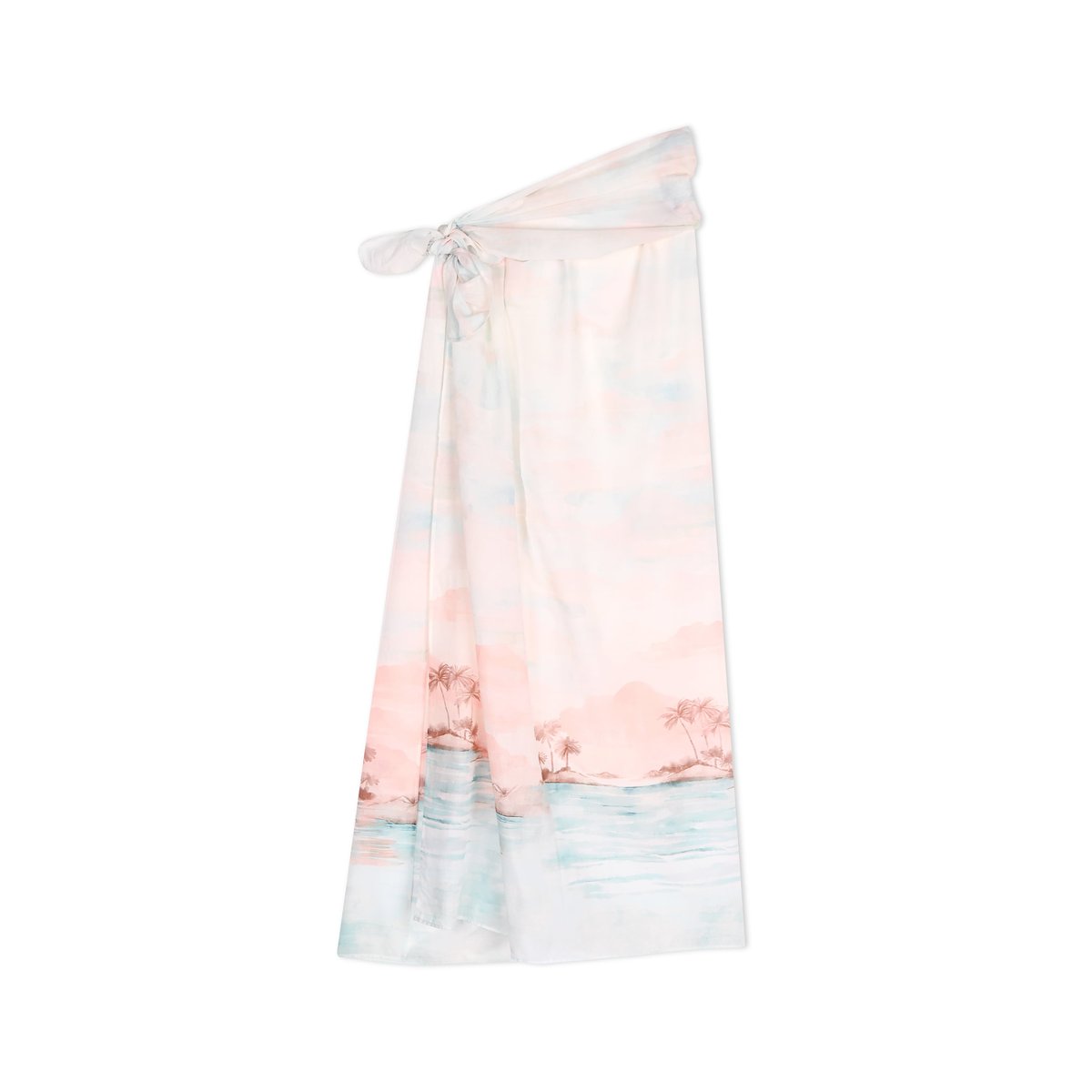 Paréo en voile de coton SUNSET 281 multicolore, LE CHAT