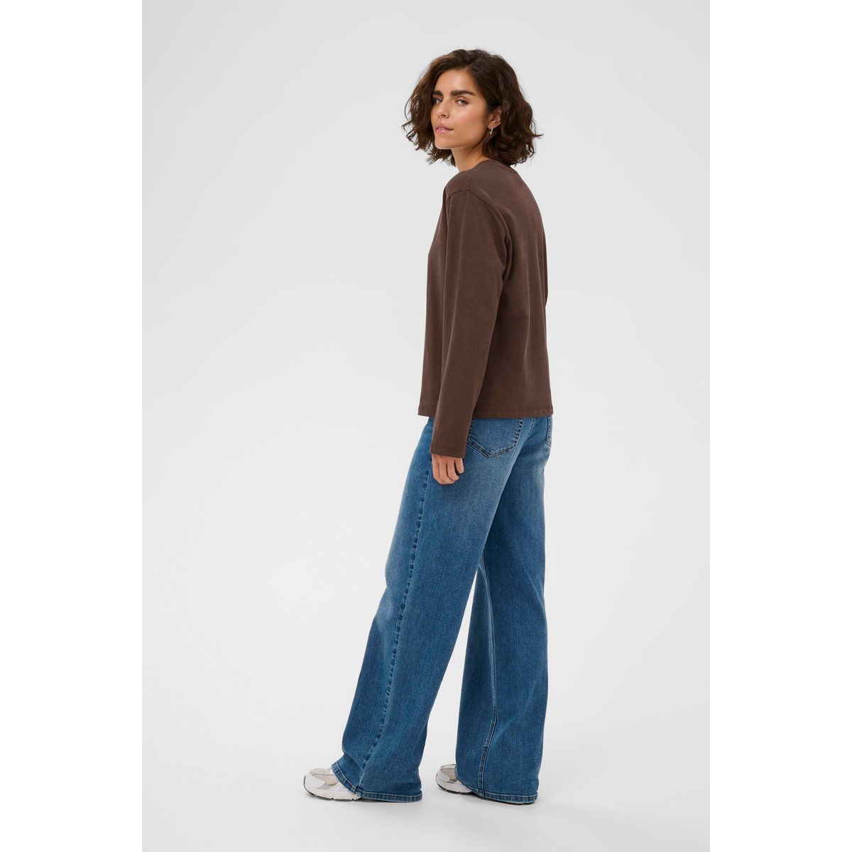 T-shirt à manches longues marron chocolate brown, KAFFE