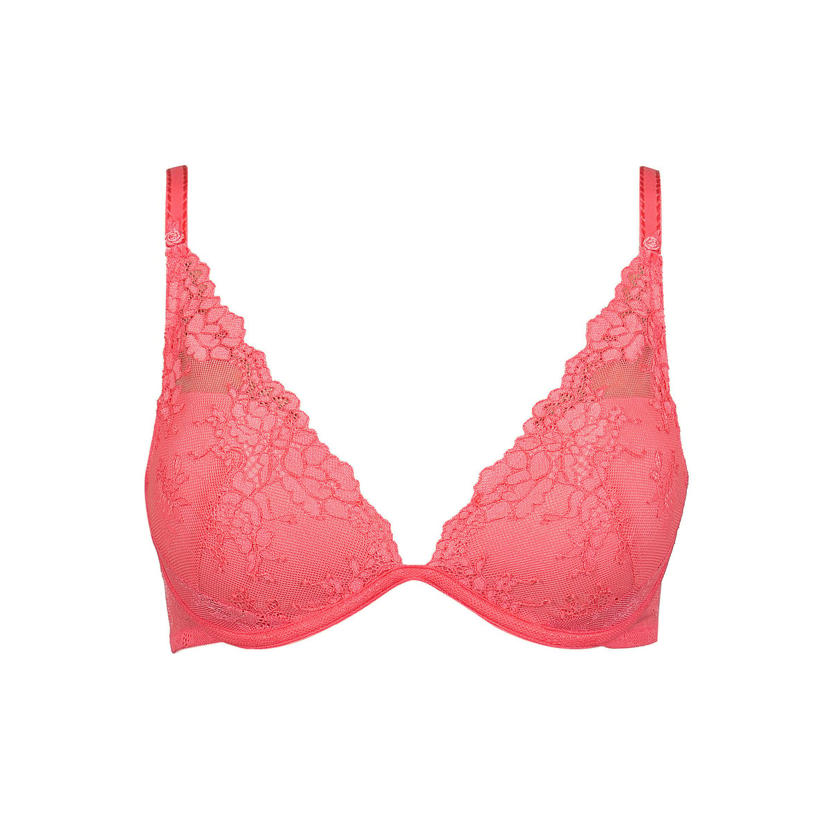 Soutien-gorge triangle Brigitte corail, LISCA