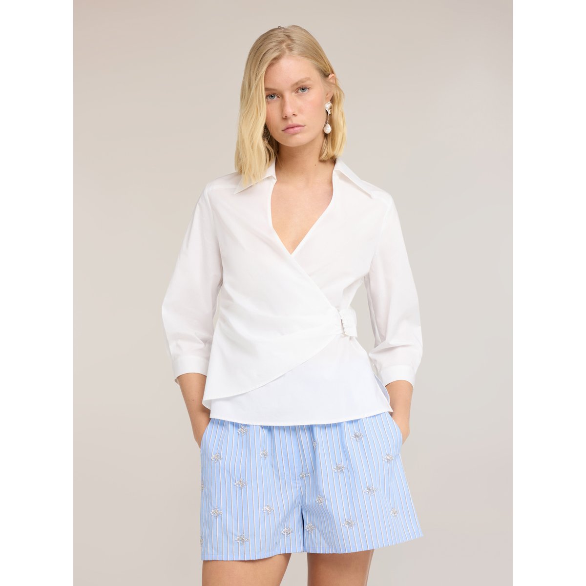 Chemise portefeuille blanc, MOTIVI