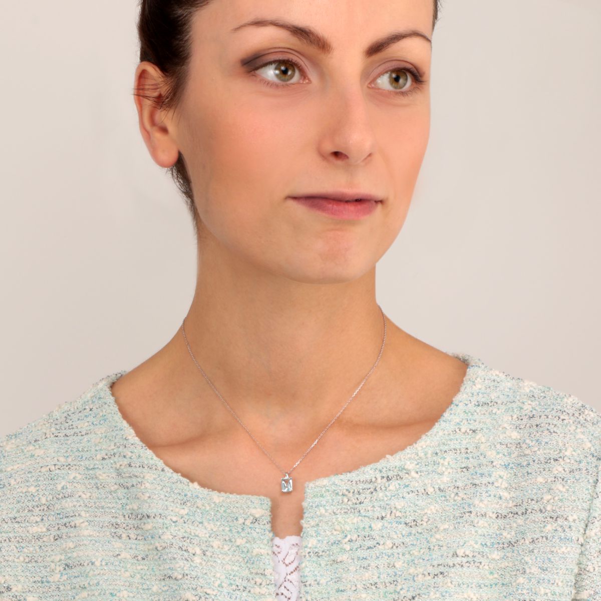 Collier en or blanc 750 MARINE argent, BLUESPIRIT