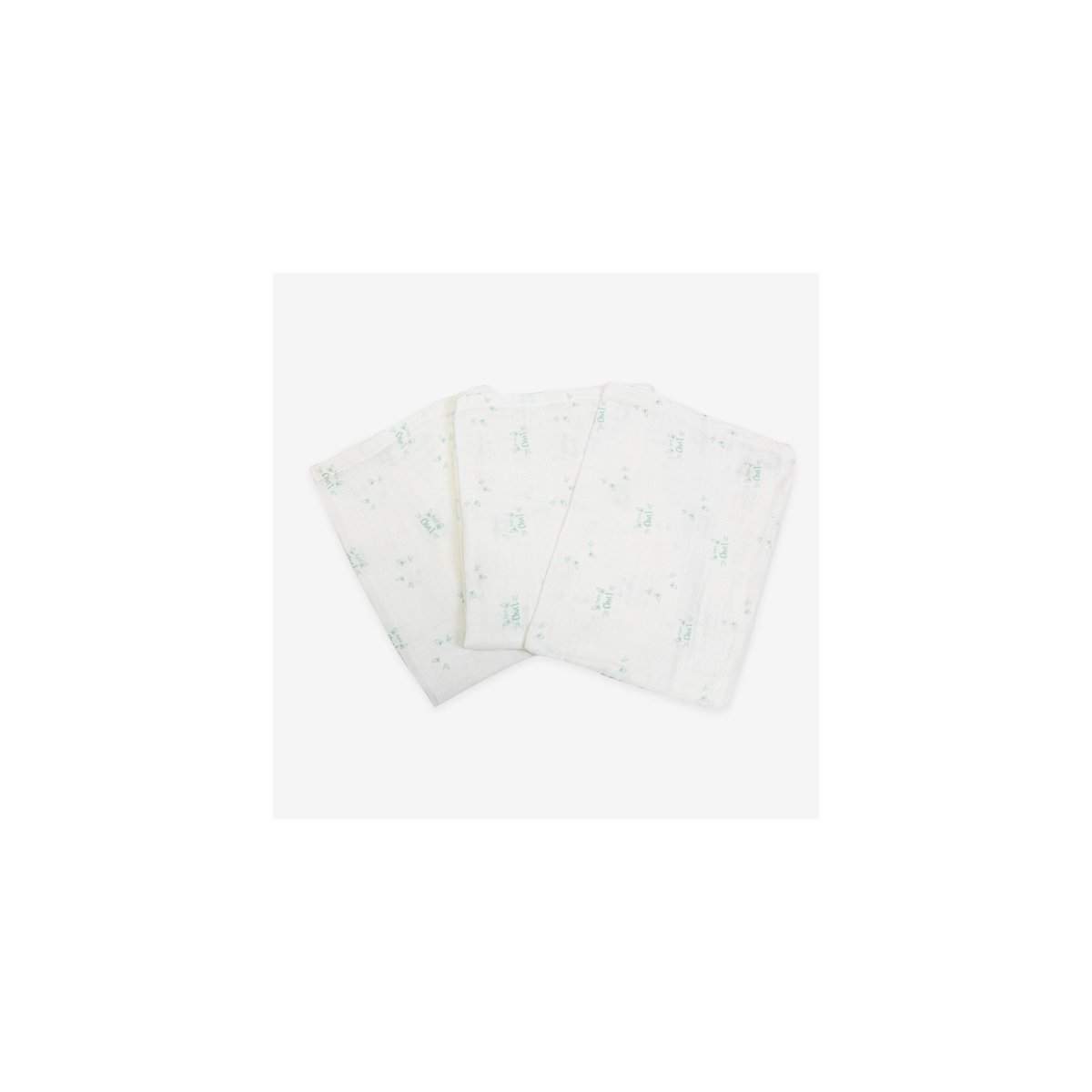 Lot de 3 gants de toilette bébé - Petit chat #cce8d2, TROIS KILOS SEPT