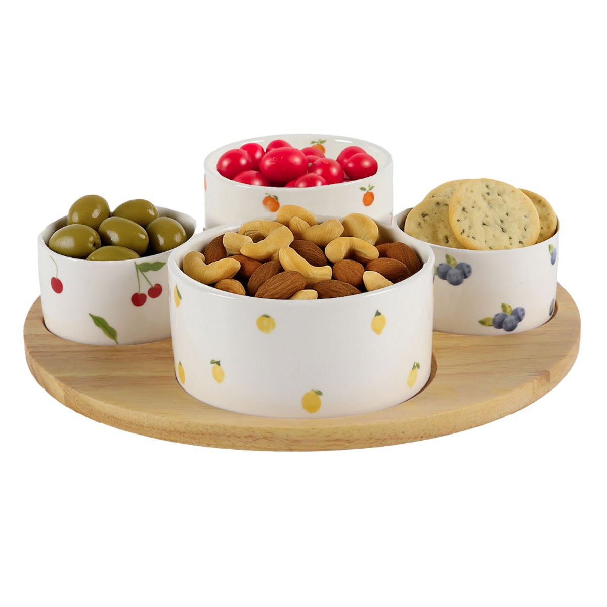 Service apéritif 4 pièces Bellanova - BELLANOVA blanc, TABLE PASSION