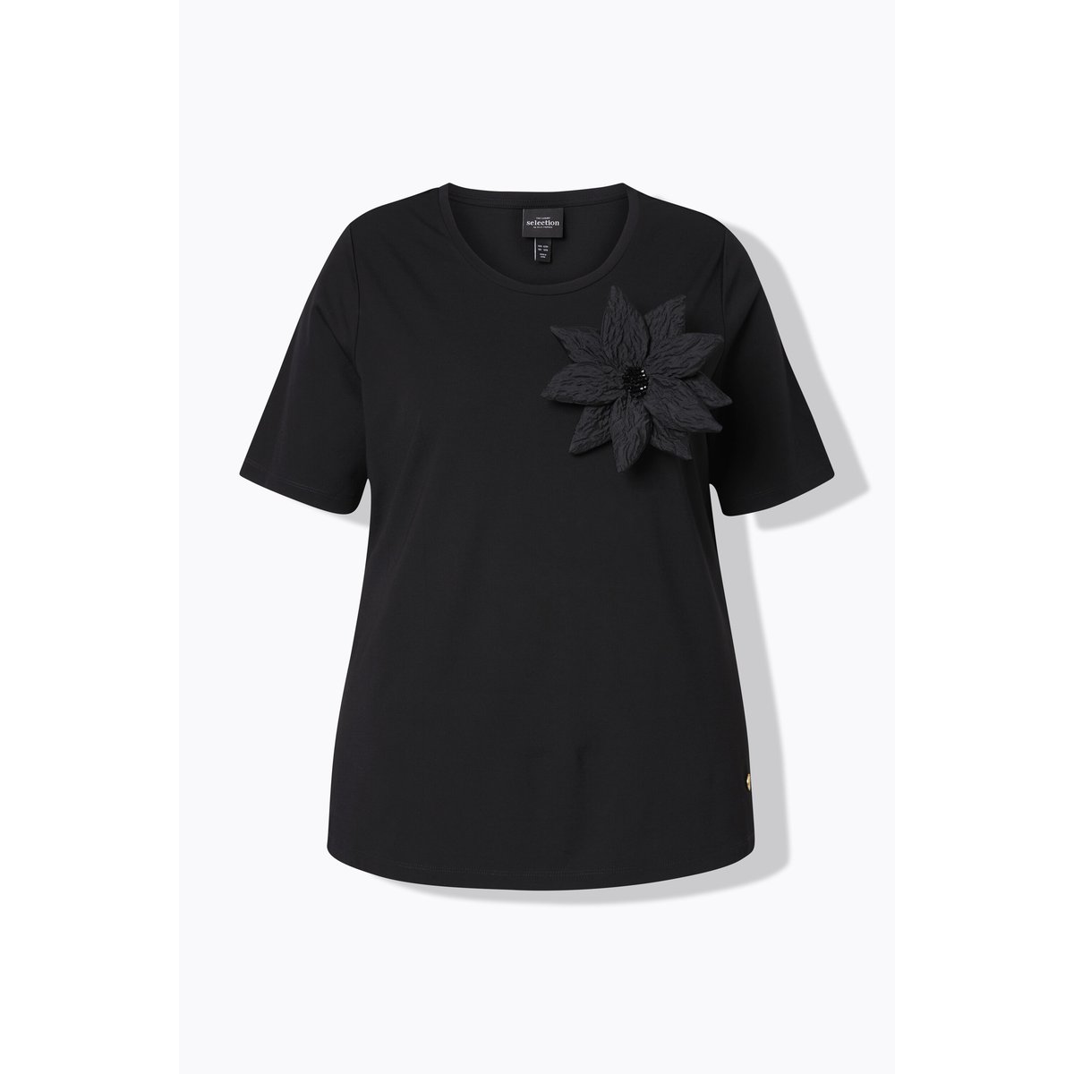 T-shirt noir, ULLA POPKEN