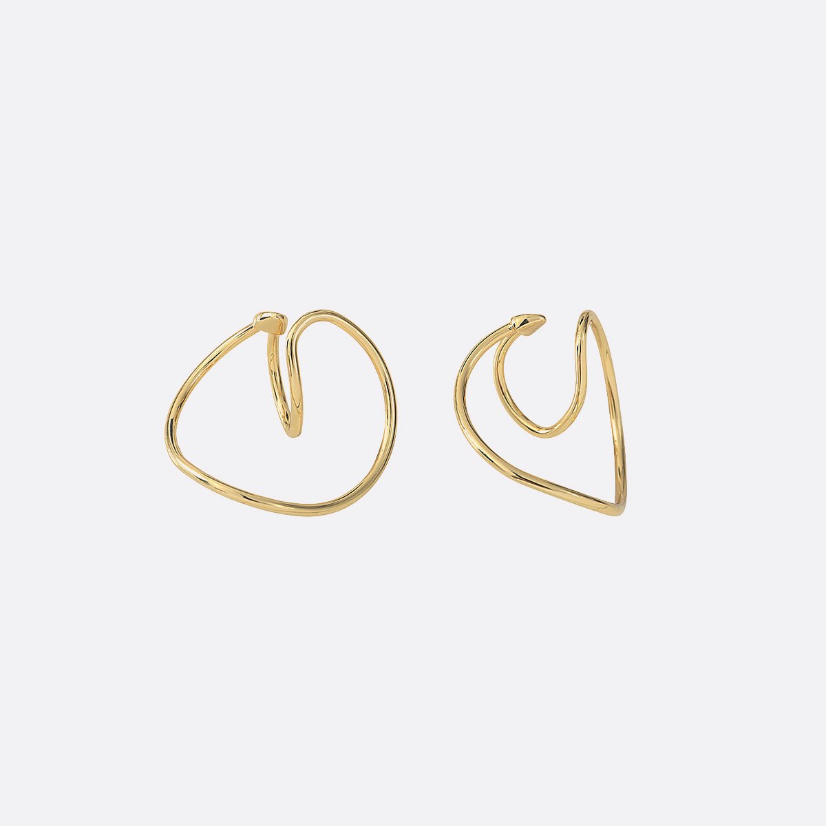 Paire de bague d'oreille doré kind of things doré, CAROLINE NAJMAN