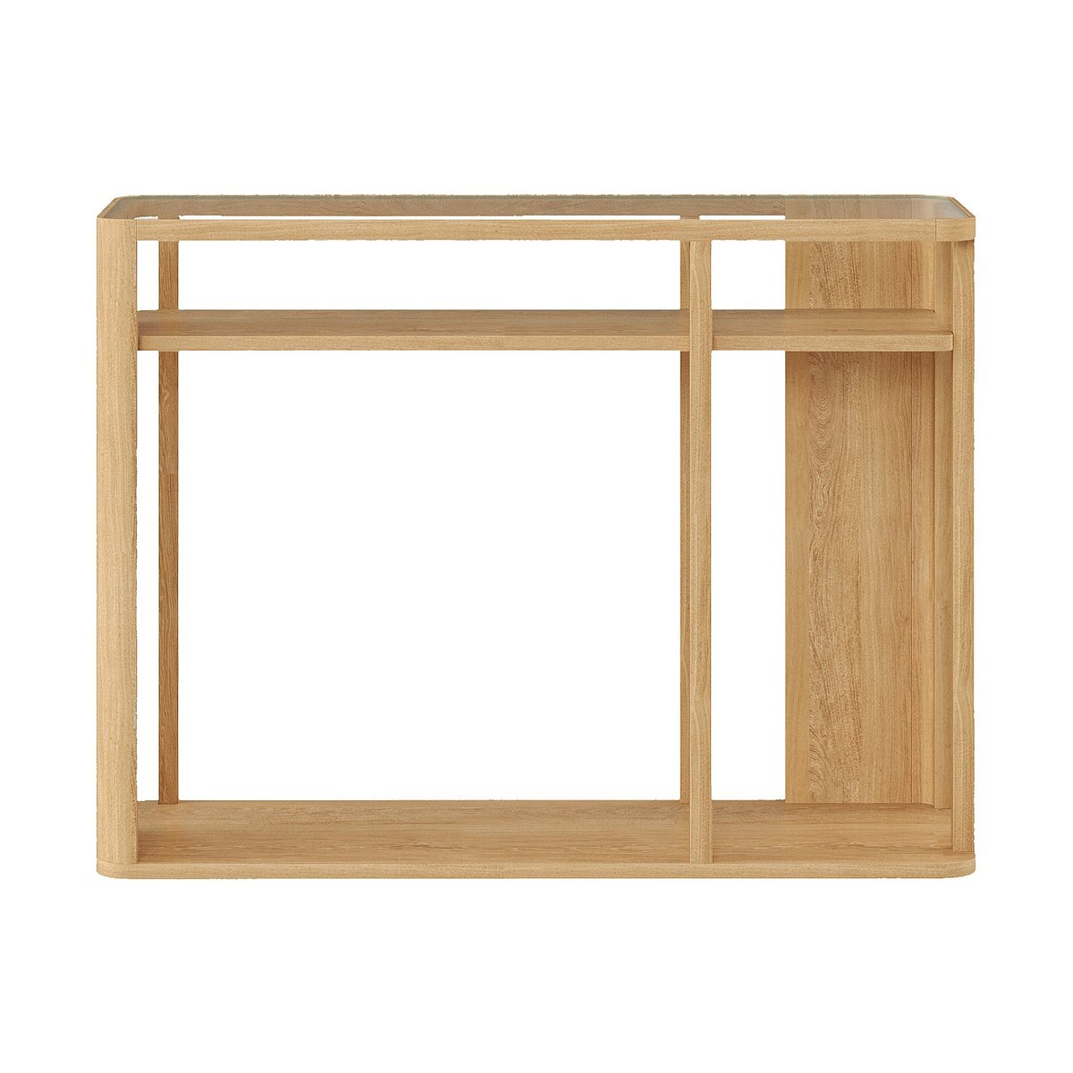 Table console frêne ADELE naturel clair, HABITAT