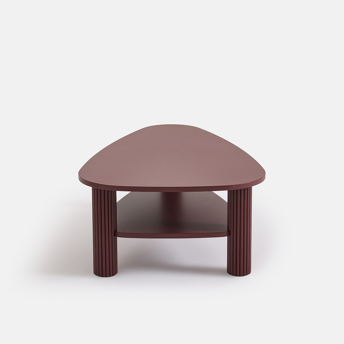 Table basse double plateau, en plaqué chêne et pin massif, CLIFF bordeaux, LA REDOUTE INTERIEURS
