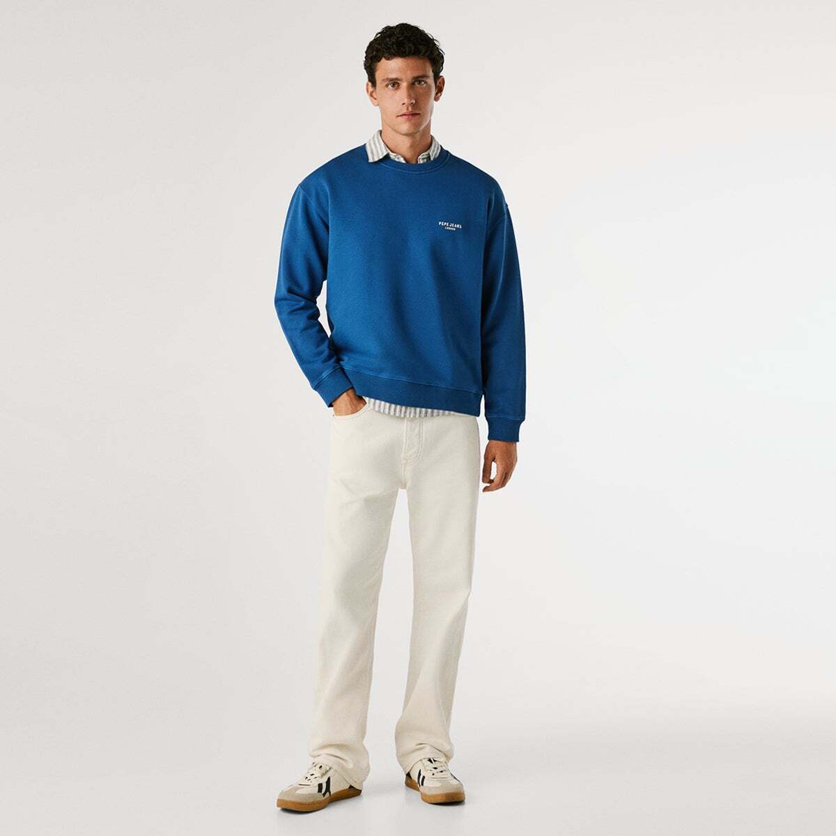 Sweat À Col Rond Coupe Décontractée blue, PEPE JEANS
