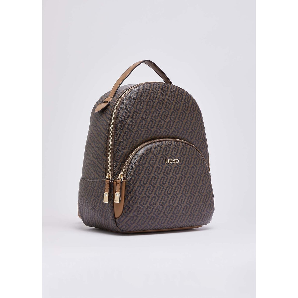 Sac à dos monogramme beige, LIU JO