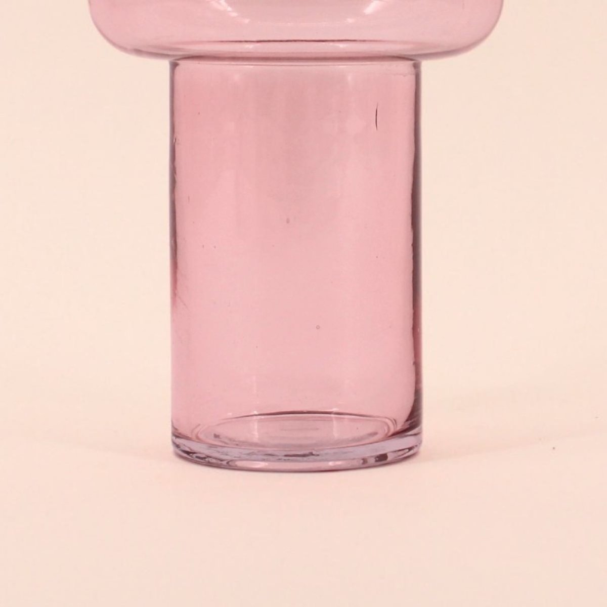 Vase anneau en verre, H20cm rose, DECOSTAR