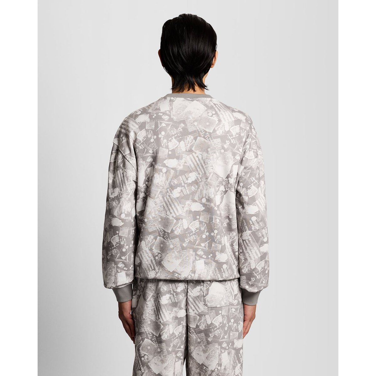 Sweat-shirt industriel graphique gris froid, LYLE & SCOTT