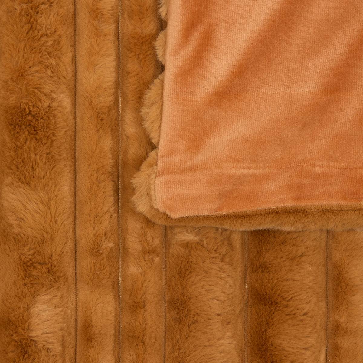 Plaid COTI cognac, ATMOSPHERA