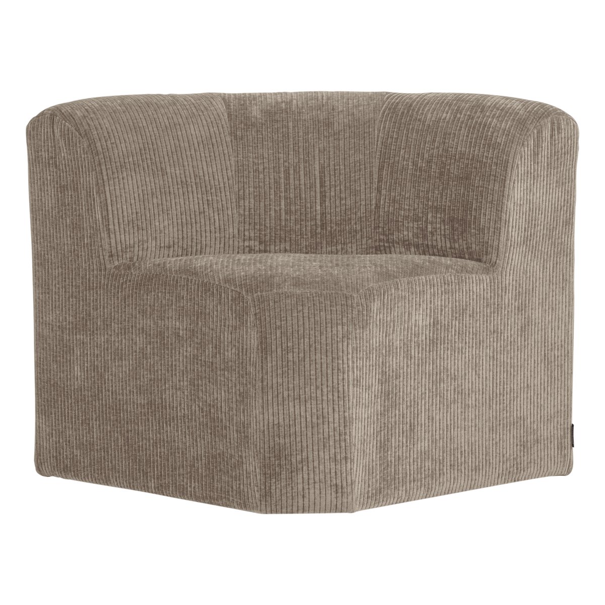 Banquette d’angle de salle à manger en bouclé MOJO BASE sable foncé, WOOOD