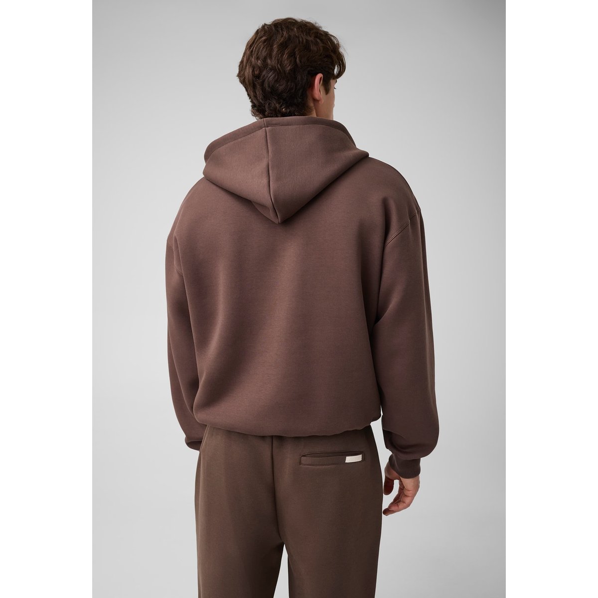 Sweatshirt Avec Logo Brodé marron, GUESS