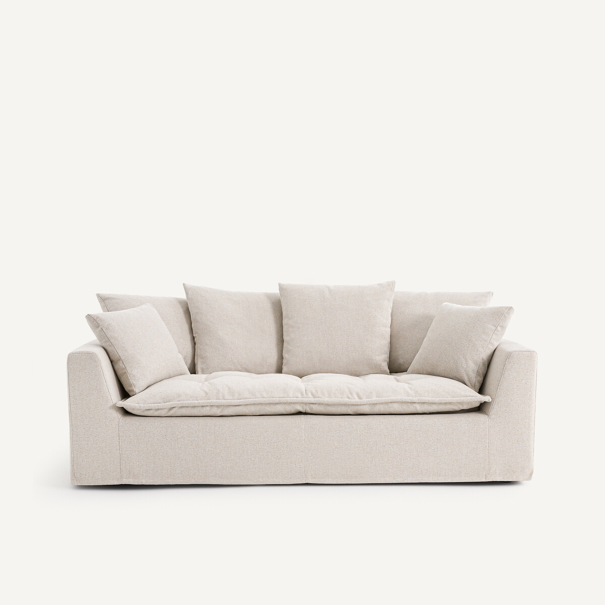 Divano in tweed, OTAVIA naturale / grigio chiaro, AM.PM